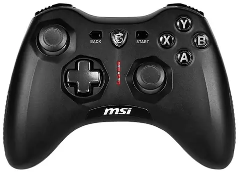 MSI Force GC20 V2 černá / Herní ovladač / drátový / vyměnitelný D-pad / OTG / PC & Android