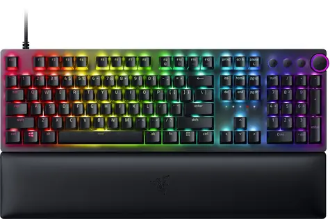Razer Huntsman V2 Red černá / Herní klávesnice / mechanická / drátová (USB) / spínače Razer Optical Switches / US