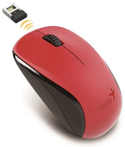 GENIUS NX-7000 červená / 1200 dpi / Blue-Eye senzor / bezdrátová
