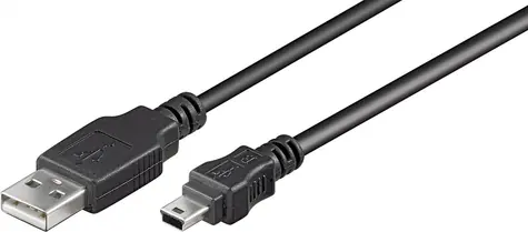 Goobay 50768 kabel USB 2.0 A na USBmini-B 3m černá