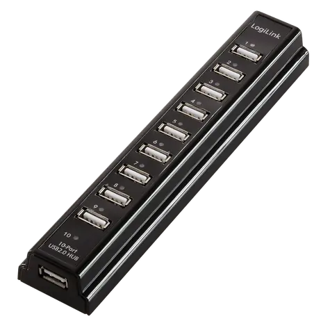 LogiLink UA0096 / USB hub / 10x USB-A 2.0 / 480Mb/s  
