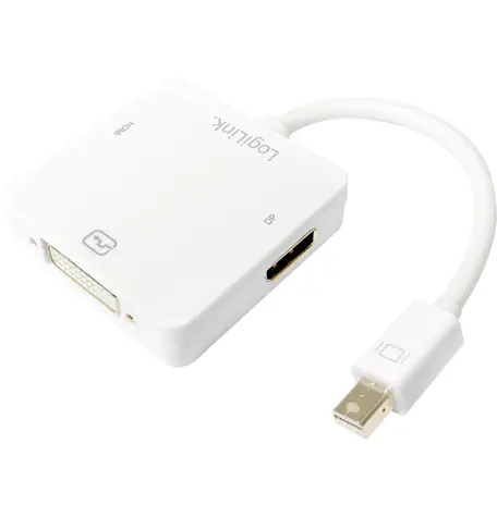 LogiLink CV0045A Mini DisplayPort (M) - HDMI & DVI-I & DP (F) adaptér 