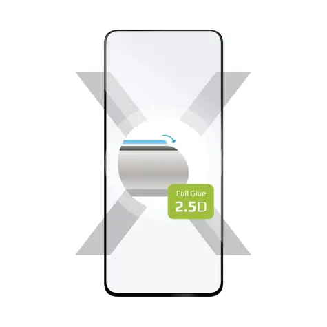 FIXED Full-Cover Ochranné tvrzené sklo pro Xiaomi Redmi Note 12 černá / lepení přes celý displej