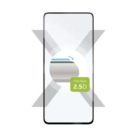 FIXED Full-Cover Ochranné tvrzené sklo pro Xiaomi Redmi Note 12 Pro+ 5G černá / lepení přes celý displej