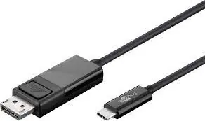 Goobay 79295 kabelový adaptér USB-C - DisplayPort (4k 60 Hz) 1.20 m černá