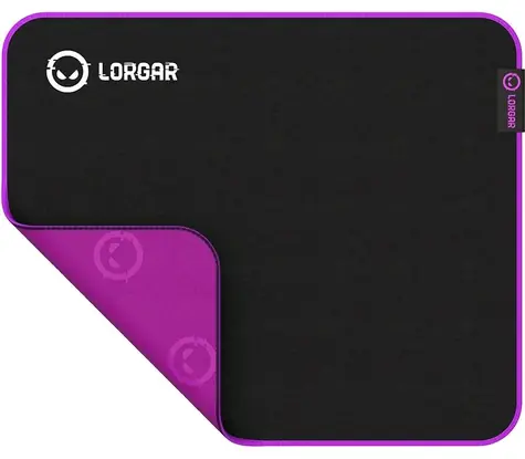 Lorgar Main 313 (M) černo-fialová / Herní podložka pod myš / 360 x 300 x 3 mm