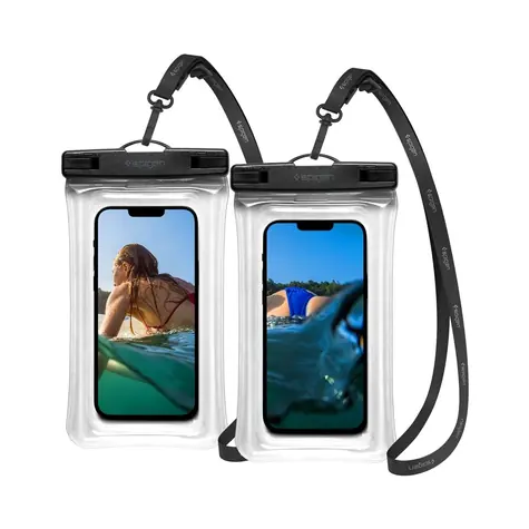 Spigen Aqua Shield A610 voděodolné pouzdro 2 ks průhledná / outdoorové
