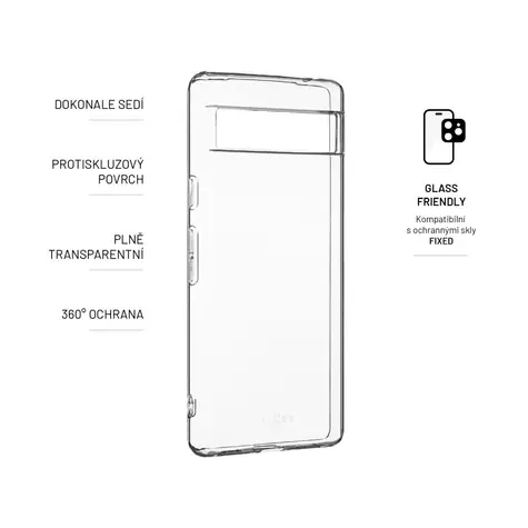 FIXED TPU gelové pouzdro pro Google Pixel 7a čirá