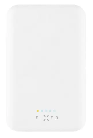 FIXED MagZen 6 000 mAh Powerbanka s bezdrátovým nabíjením a podporou Magsafe bílá