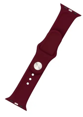 FIXED Silicone Strap Set silikonových řemínků ro Apple Watch 42/44/45/49mm vínově-červená / doprodej