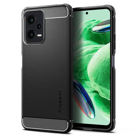 Spigen Rugged Armor ochranný kryt pro Xiaomi Redmi Note 12 5G/POCO X5 5G černá 