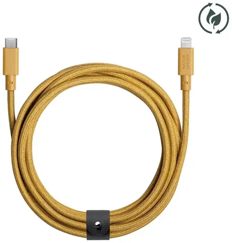 Native Union Belt Cable USB-C - Lighning 3m oranžová