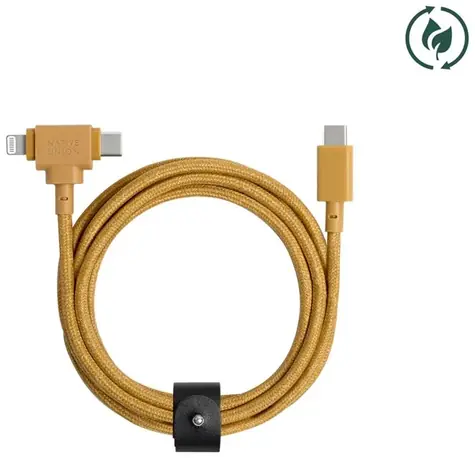 Native Union Belt Universal Cable USB-C - Lightning/USB-C 1.5m oranžová