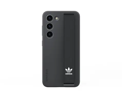 SAMSUNG Poutko Adidas k silikonovému zadnímu krytu s poutkem pro Samsung Galaxy S23/S23+/Ultra černá