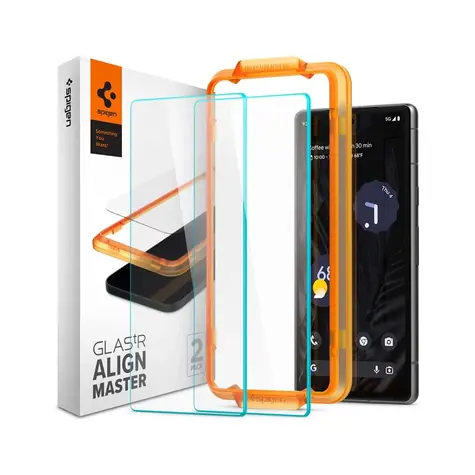 Spigen Glass Align Master ochranné sklo pro Google Pixel 7a 2ks
