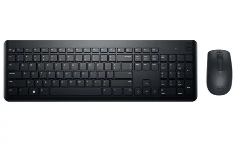 DELL KM3322W CZ/SK černá / Set bezdrátové klávesnice a myši / CZ/SK layout / USB adaptér 2.4GHz / 1000 DPI