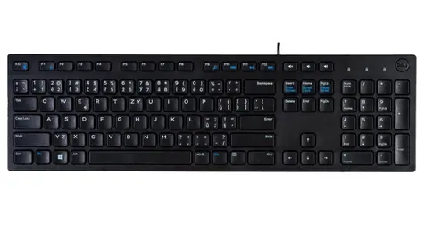 DELL KB216 CZ/SK černá / Klávesnice / membránová / CZ/SK layout / USB / 1.8 m