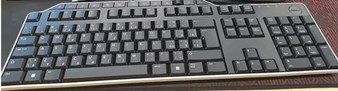 DELL KB522 CZ/SK černá / Klávesnice / membránová / CZ/SK layout / USB / 1.8 m