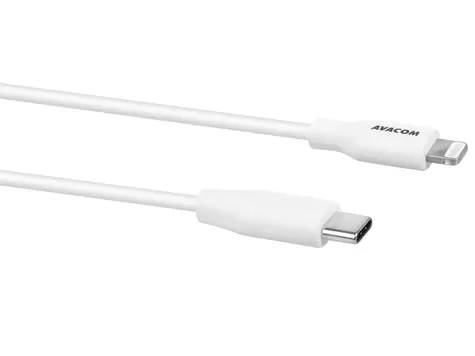 AVACOM MFIC-40W datový kabel USB-C - Lightning 40cm bílá