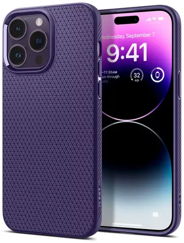 Spigen Liquid Air ochranný kryt pro Apple iPhone 14 Pro fialová