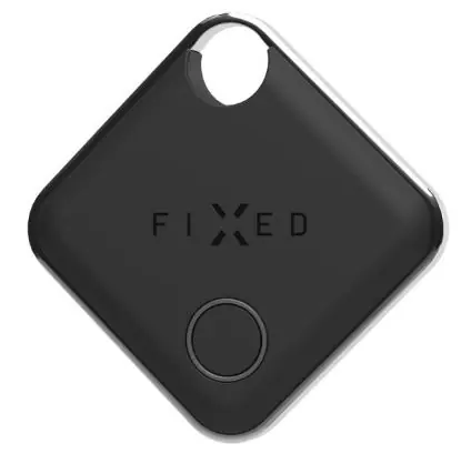 FIXED Smart tracker Tag s podporou Apple Find My černá / Smart tracker pro iOS / BT 5.0 / 1x CR2032 / IP66