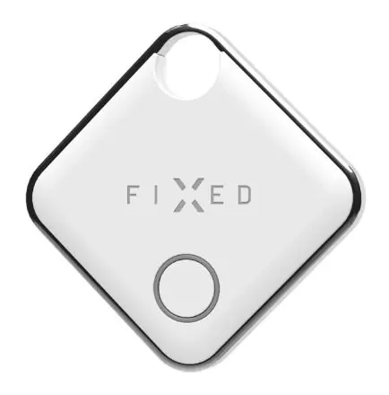 FIXED Smart tracker Tag s podporou Apple Find My bílá / Smart tracker pro iOS / BT 5.0 / 1x CR2032 / IP66