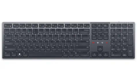 DELL KB900 US černo-šedá / Bezdrátová klávesnice / US / QWERTZ / USB / Bluetooth
