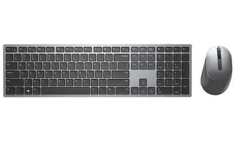 DELL KM7321W DE šedá / Set bezdrátové klávesnice a myši / DE / 2.4GHz / Bluetooth / USB