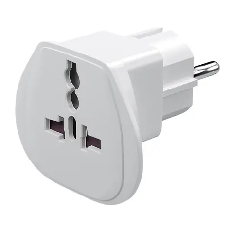 Goobay Universální cestovní adaptér bílá / CEE7 / 230V / pro zahraniční přístroje