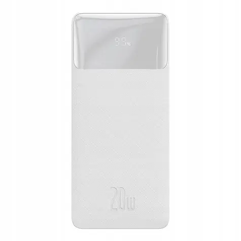Baseus Bipow Pro Powerbank 10000mAh (PPBD040102) bílá / 20W / 2x USB-A / 1x USB-C