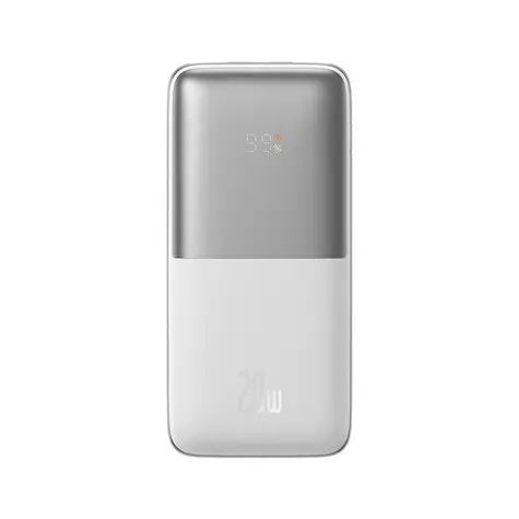 Baseus Bipow Pro Powerbank 10000mAh (PPBD040202) bílá / 20W / 2x USB-A / 1x USB-C