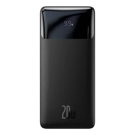 Baseus Bipow Powerbank 30000mAh (20W) černá / 20W / 2x USB-A / 1x USB-C