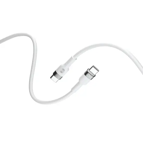 Forever Flexible kabel USB-C (M) - USB-C (M) 1 m bílá / 60W