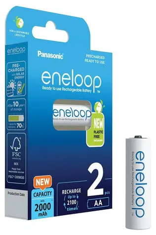 Panasonic Eneloop Nabíjecí baterie AA 2000 mAh 2ks / Ni-MH / blistr