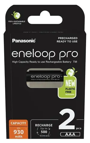 Panasonic Eneloop PRO Nabíjecí baterie AAA 930 mAh 2ks / Ni-MH / blistr 