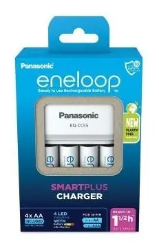 Panasonic K-KJ55MCD40E Eneloop Smart nabíječka + Eneloop 2000mAh 4 ks / pro Baterie 4x AA & 4x AAA