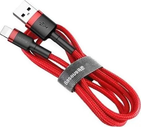 Baseus CALKLF-B09 Kabel USB-A (M) - Lightning (M) 1 m červená