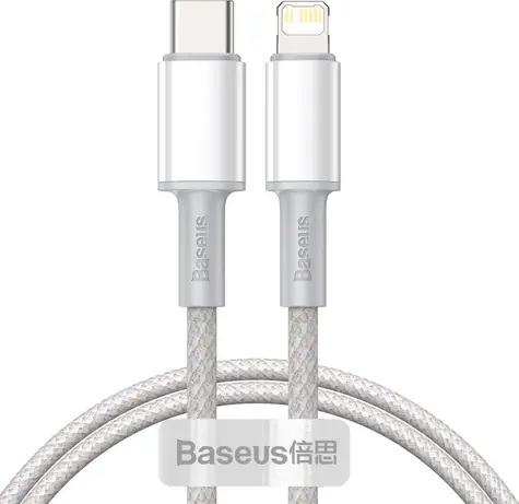 Baseus CATLGD-02 Kabel USB-C (M) - Lightning (M) 1 m bílá / 20W