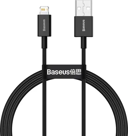 Baseus CALYS-A01 Kabel USB-A (M) - Lightning (M) 1 m černá