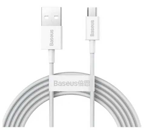 Baseus CAMYS-A02 Kabel USB-A (M) - Micro USB (M) 2 m bílá