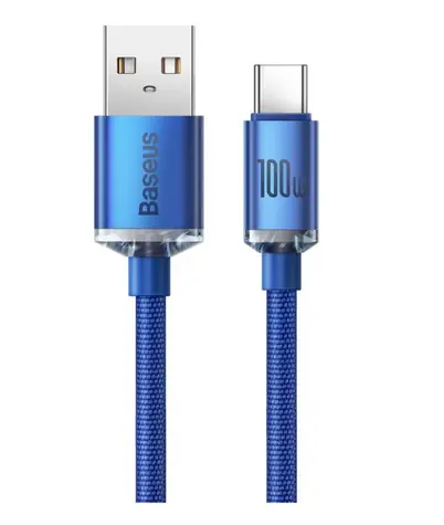 Baseus CAJY000503 Kabel USB-A (M) - USB-C (M) 2 m modrá / 100W