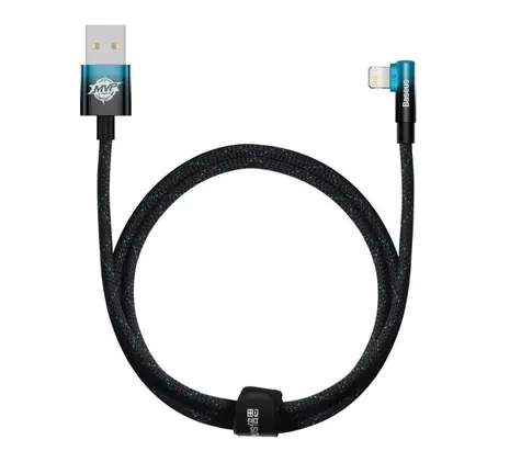 Baseus CAVP000021 MVP Kabel USB-A (M) - Lightning (M) 1 m černo-modrá / 20W