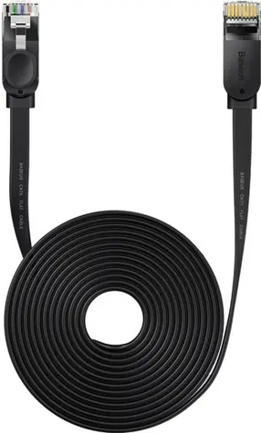 Baseus WKJS000301 Síťový kabel CAT6 15 m černá / Patch kabel / RJ45 - RJ45 / 1Gbps