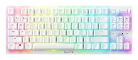 Razer Deathstalker V2 Pro bílá / Bezdrátová herní klávesnice / mechanická / USB-C / BT / Razer Optical Red / US 