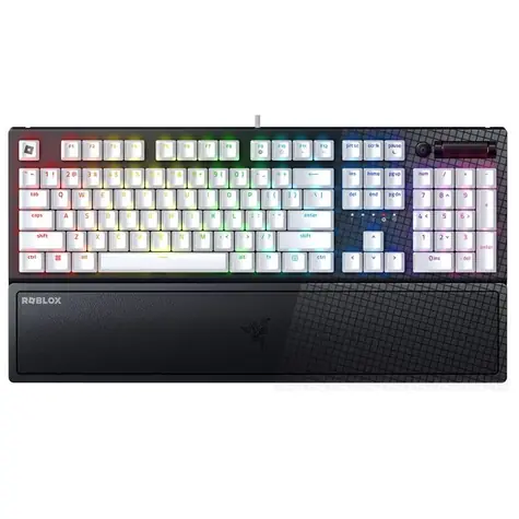 Razer BlackWidow V3 Roblox Edition černá / Herní klávesnice / mechanická / USB / spínače Razer Green / US