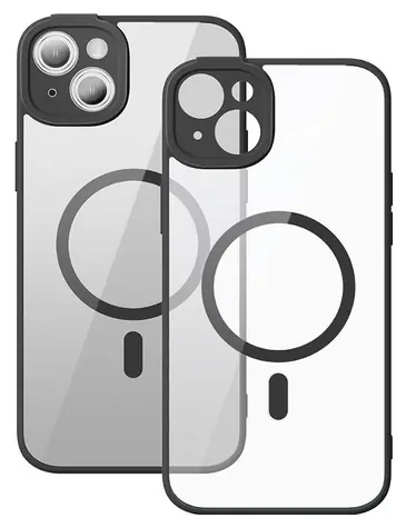 Baseus ARJT030001 Frame magnetický kryt pro Apple iPhone 14 Plus černá / + tvrzené sklo