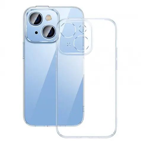 Baseus ARJB010002 Crystal kryt pro Apple iPhone 14 Plus čirá / + tvrzené sklo