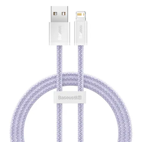 Baseus CALD040005 Kabel USB-A (M) - Lightning (M) 1 m fialová