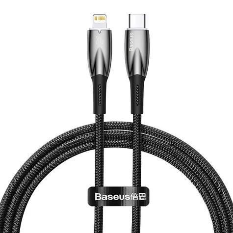 Baseus CADH000001 Kabel USB-C (M) - Lightning (M) 1 m černá / 20W