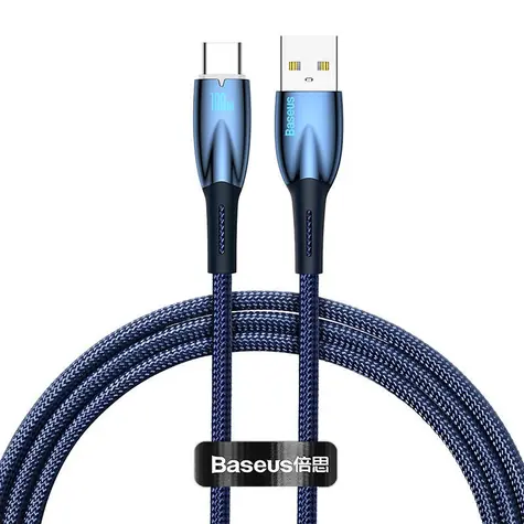 Baseus CADH000403 Kabel USB-A (M) - USB-C (M) 1 m modrá / 100W